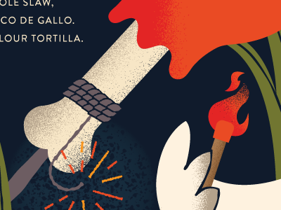 The American america american austin chicken chicken leg fire fireworks match tacos