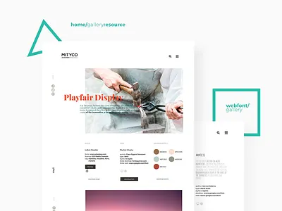 Mityco Designer Resource Ui color designer font minimal palette photo resource type ui ui design web design website