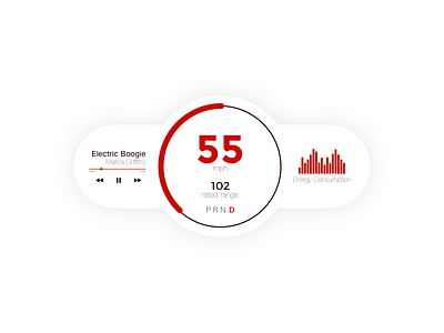 Electric Car Dashboard Interface 034 car interface clean dailyui dashboard design interface ui