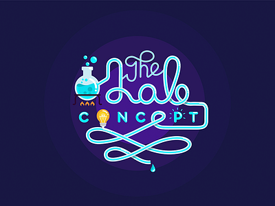 The lab concept - ver. 2 cloud laboratory lettering liquid logo logotype smoke vape