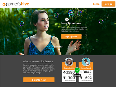 Gamer's Hive | Homepage esports gaming homepage redesign social network
