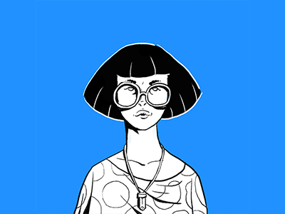 In the Wind animation animation effects drawing effects frame by frame illustration photoshop wind