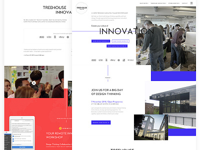 Experimenting with style, colours and layout clean colours design thinking exploded grid grid homepage innovation sharp website
