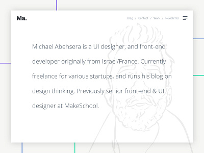 My Portfolio (WIP) portfolio simple ui ux