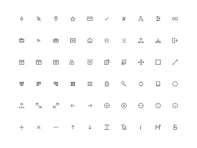 Eventbrite Icon Suite icon iconography icons outline set suite ui