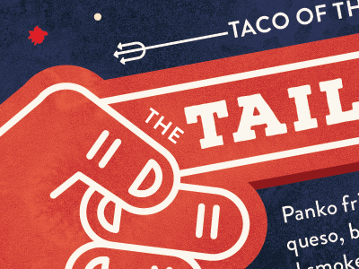 The Tailgater austin football helmet illustration tacos tailgater