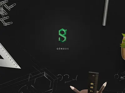 Genesis Brand architects brand firm g impossible logo object tridimension