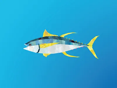 Yellowfin Tuna animal facet fish ocean