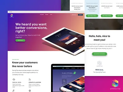 Startup Landing Page angle design flat front end landing page one pager promotion sketch startup ui