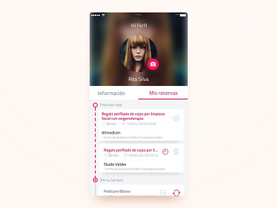 Reservations app appointments calendar design ios reservations timeline ui ux