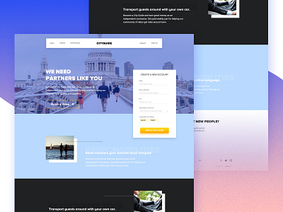 Cityguide Travel Guides cities guide landing landing page landing page page travel webdesign website