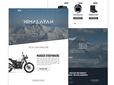 Royal enfield - Redesign brand branding design enfield re royalenfield sketch ui ux web website