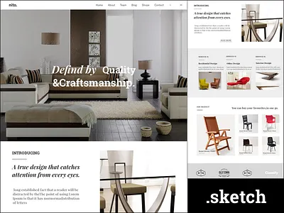 Furniture Website furniture ui design web website