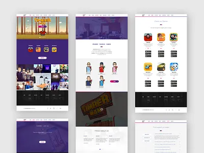 Digital Melody Games about faq games header home landing site timberman ui web web design website