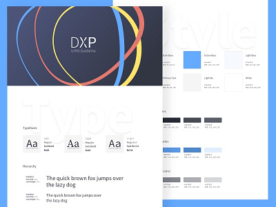 DXP Guideline baseline color guideline ui kit
