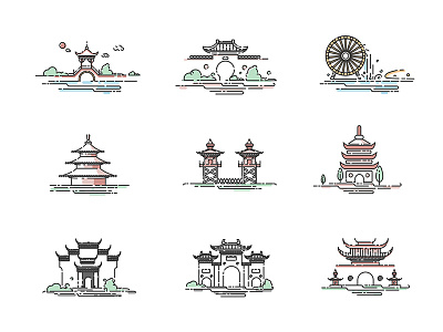 icon chinese style