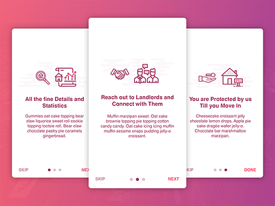 Neighborhood Informant App Onboarding Concept app colors flat illustration interaction material mobile onboarding signup tour ui ux