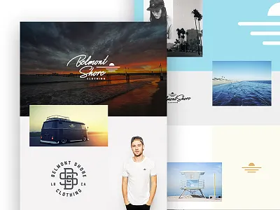 Lifestyle Branding beach belmont shore branding california clothing identity logo long beach ocean socal surf