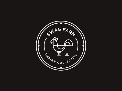 Swag Farm farm hipster illustration poop rooster stroke swag vector
