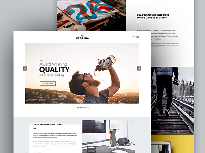 ETERNIA: Multipurpose Website Template PSD download free psd files freebie freebies multipurpose website psd template website layouts website psd template websites wp theme template