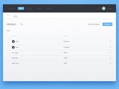 Gear Admin UI v2 admin cms dashboard gear interface theme ui