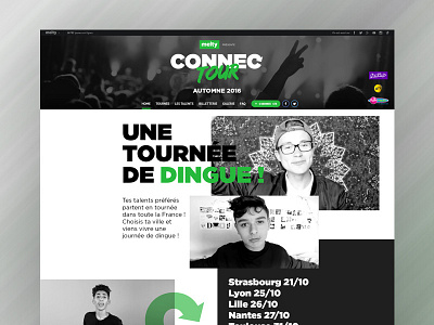 Connectour concert dates description pictures show tour ui ux youtube