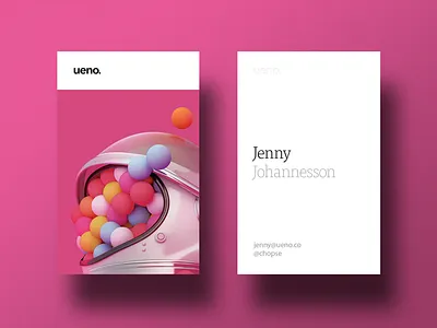 Ueno Rebrand : Business cards #1 bizness branding business card business cards card logo space ueno