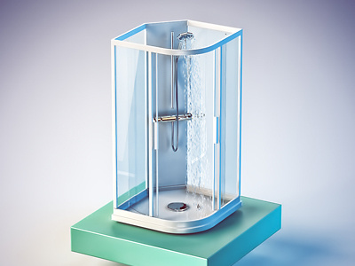 OHM Shower icon illustration shower simplified stylized