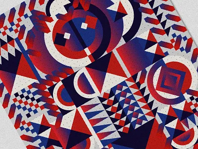 Behance Review_ Poster colorful design flat flat design geometric gradient illustration layout poster print vector