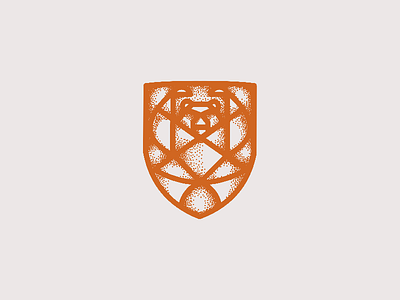 siberian spirit animal bear bold brown head logo strong