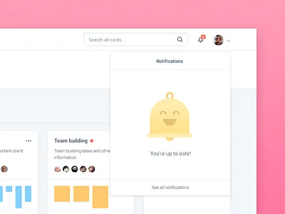 Notifications agile app boards clean illustration notifications organization project management task