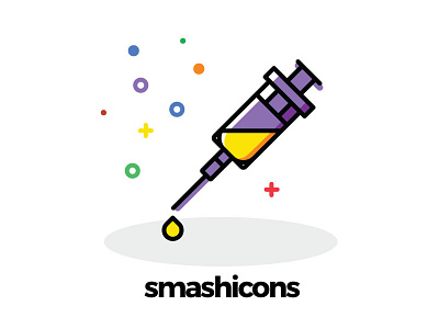 Science Icons (Cartoony Style) │ cartoon cartoony icons iconset science syringe testube