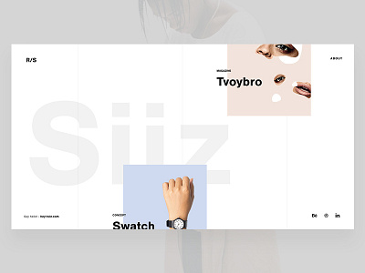 Nominated on Awwwards animation awwwards gallery grid minimal parallax portfolio typography website
