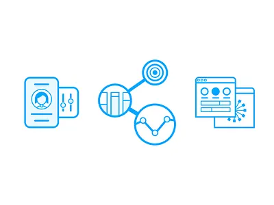 Infrastructure App Illustrations analytics benchmark dashboard icon illustration metrics preferences user