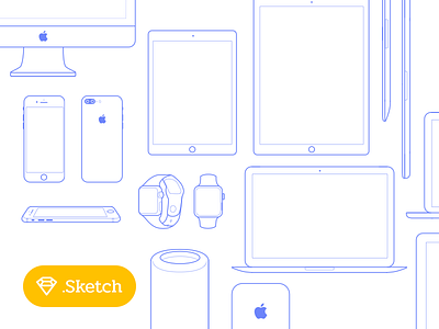 [Freebies] Apple Icons Set apple free freebies icon imac iphone mac sketch svg vector watch