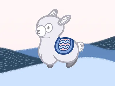 Lama icon illustration lama mascotte pet