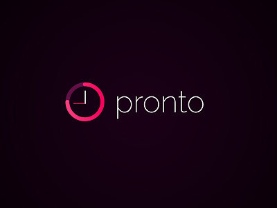 Pronto Management App Logo Design flat design logo design management app