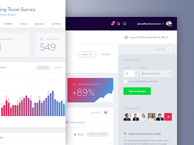 Jumbo - Dashboard Web App analytics app dashboard form glyph graph interface mobile stats ui ux web