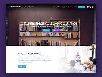 Law Landing Page design landing page law site ui ux webpage website