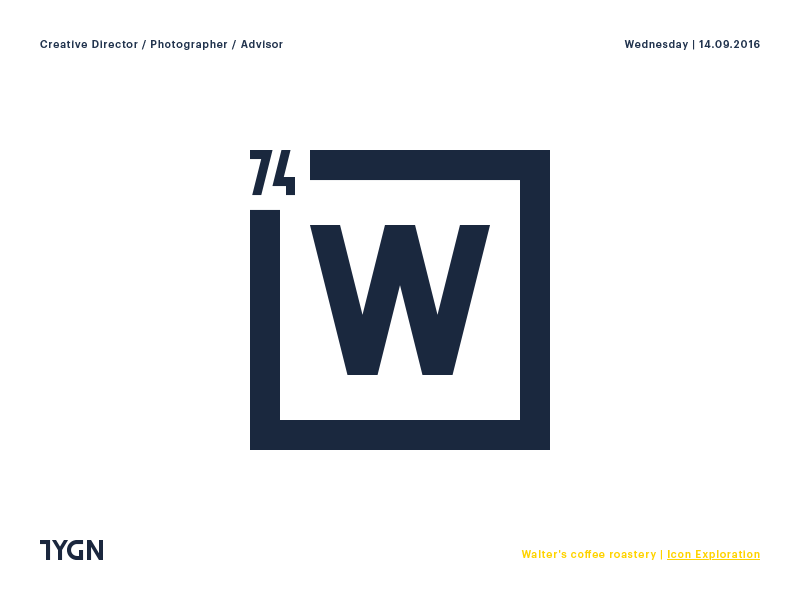 Walter's Coffee Roastery - Icon Exploration coffee grafik icon istanbul logo london mark symbol tasarım taygun turkey w