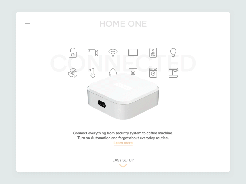 Product Landing Concept 3d animation landing motion ui ux web