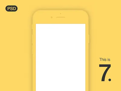 iPhone 7 Mockup PSD iphone 7 iphone mockup psd