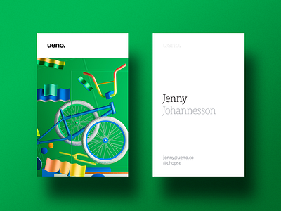 Ueno Rebrand : Business cards #4