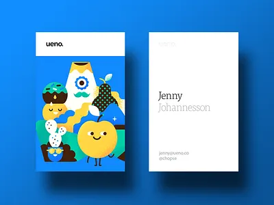 Ueno Rebrand : Business cards #2 apple bizness branding business card business cards cactus card mountain pear ueno