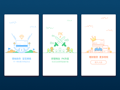 Onboarding app icon illustration onboarding ui