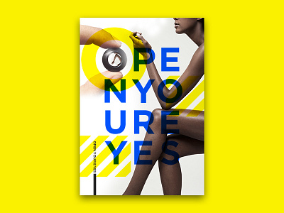 Getty Images - Open Your Eyes bright design getty graphics minimal photography print typography vector yellow
