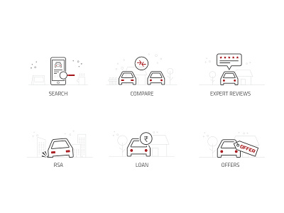 Car Services Icons car compare expertreviews icon loan offers rsa search