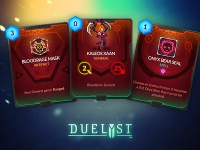 Duelyst Cards - Songhai assets card cards duelyst game game assets game design