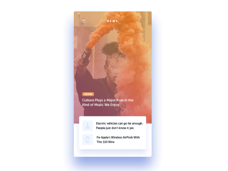 094 DailyUI — News 094 dailyui news ui