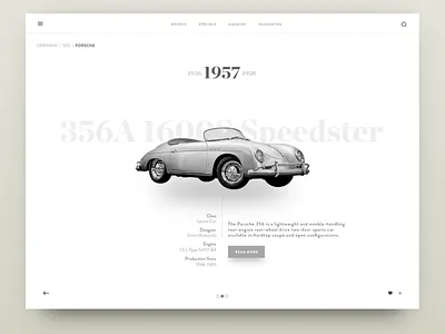 356A car grey speedster sports web white